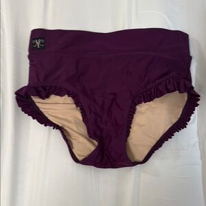 Kandi Kouture purple ruffle dance briefs